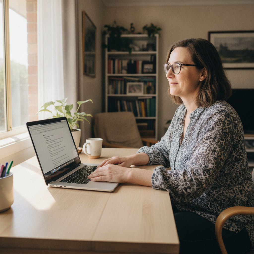 Computer cleaning in Pennington (5013) — a local resident at home with a clean, fast, dust-free computer running cool and quiet