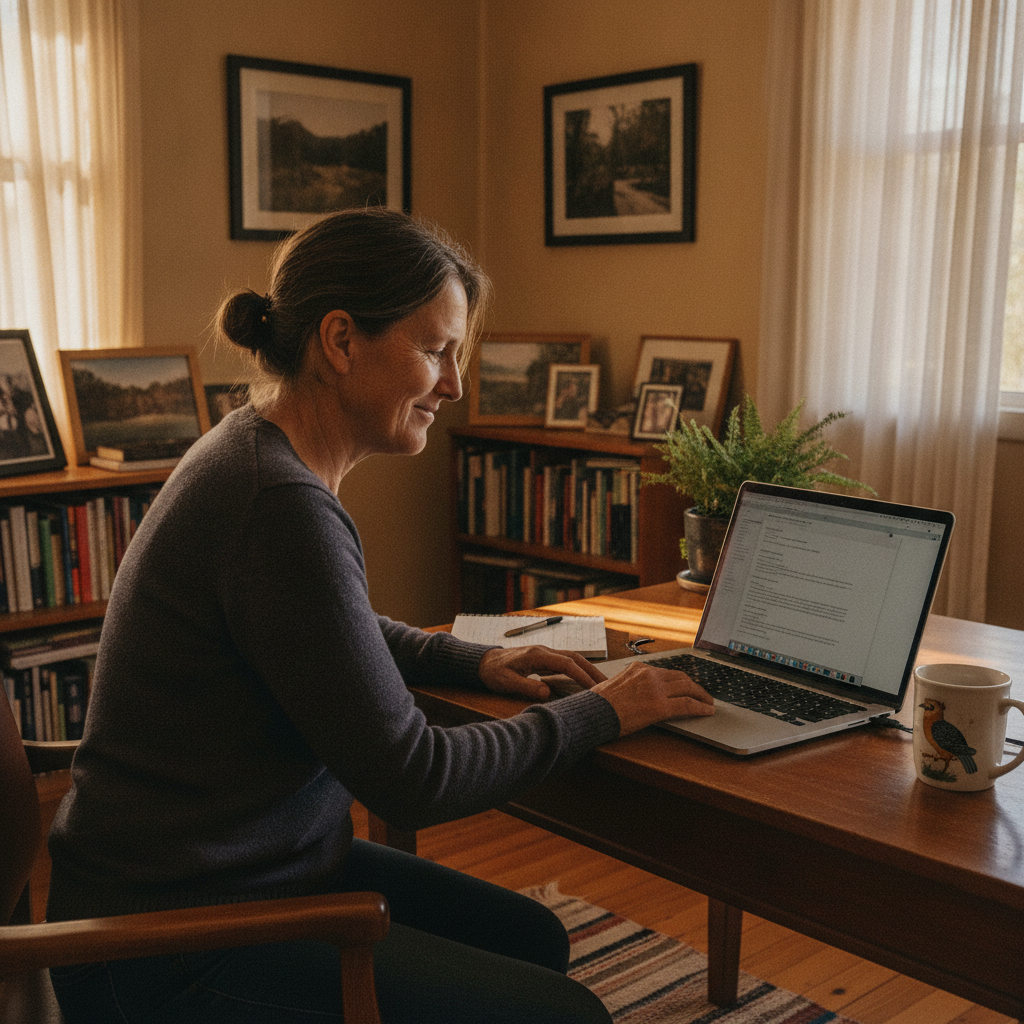 Computer cleaning in Picketts Valley (2251) — a local resident at home with a clean, fast, dust-free computer running cool and quiet