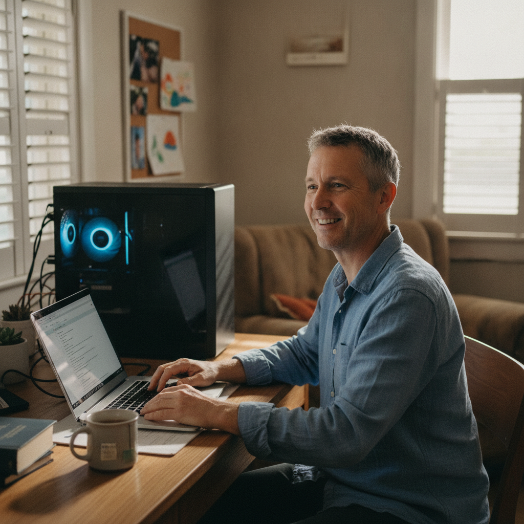 Laptop and desktop cleaning in Picton (6229) — an at-home owner pleased their computer runs cool and quiet again