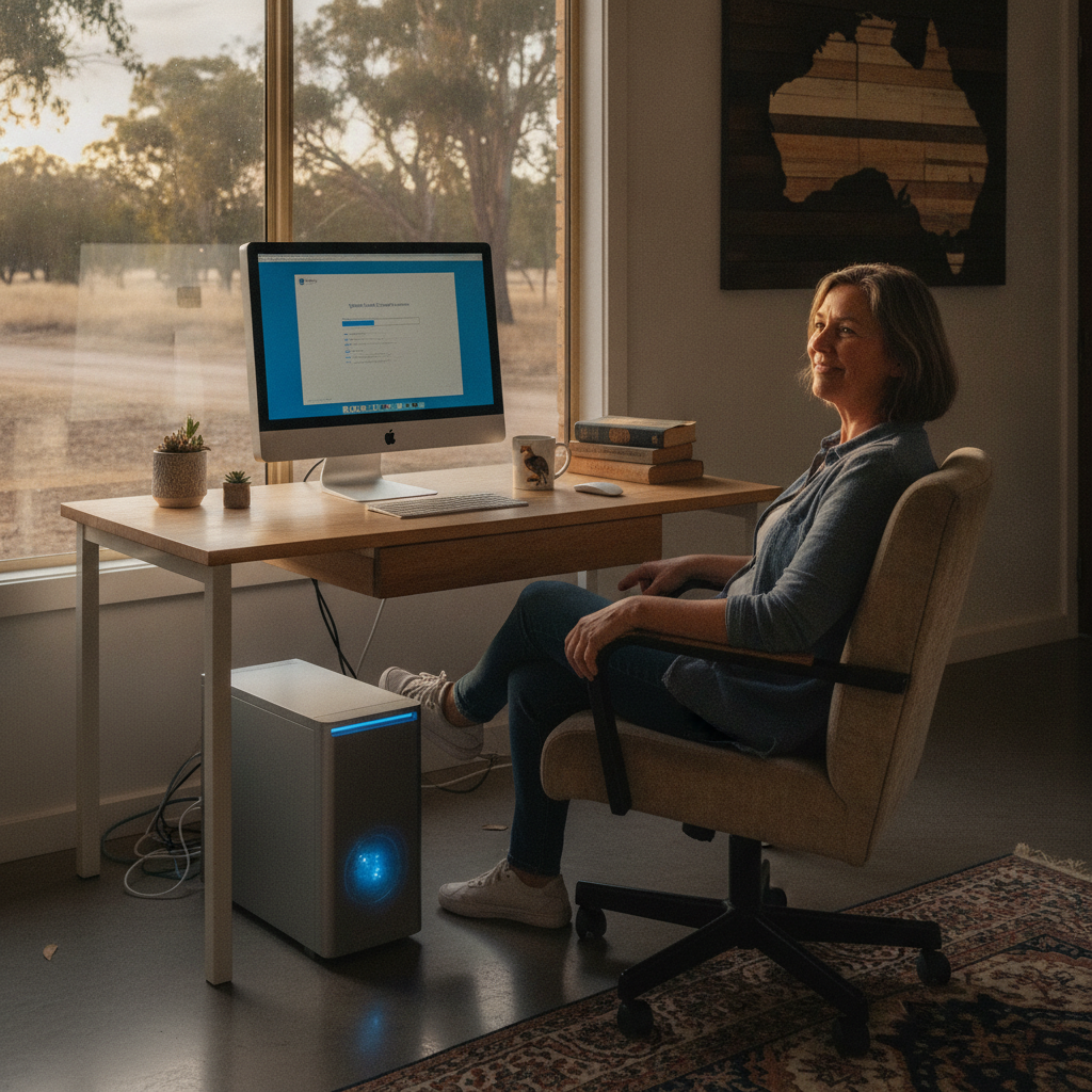 Laptop and desktop cleaning in Pine Lodge (2714) — an at-home owner pleased their computer runs cool and quiet again