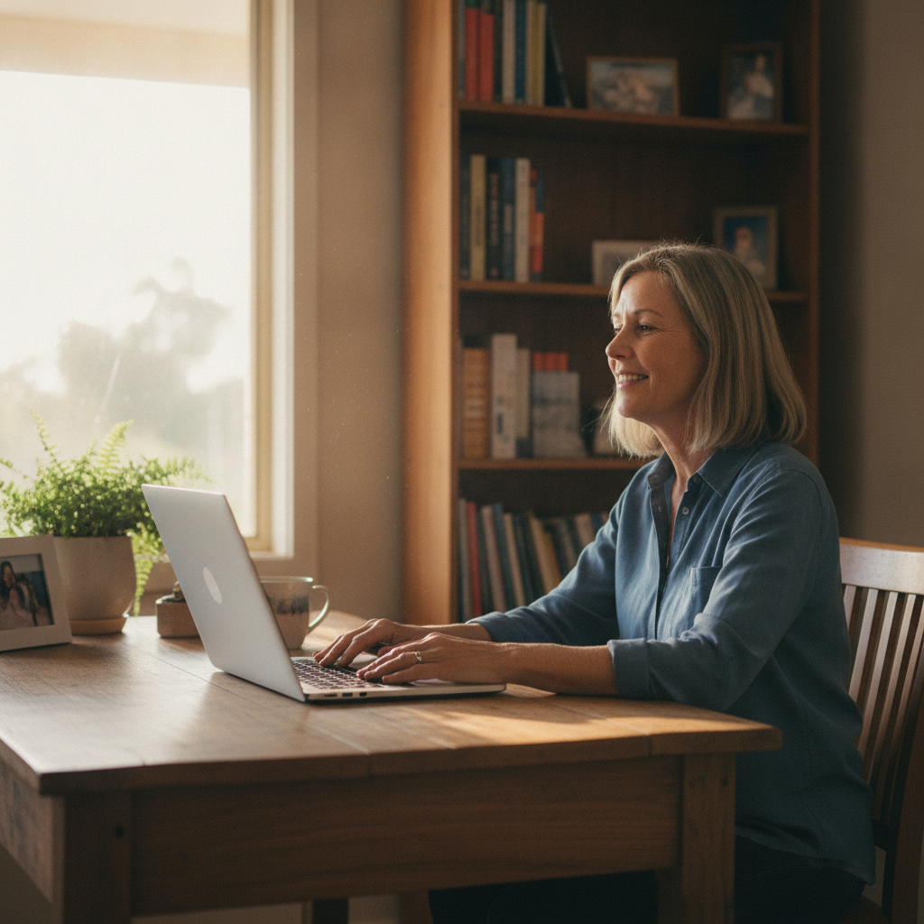 Computer cleaning in Pinjarra (6208) — a local resident at home with a clean, fast, dust-free computer running cool and quiet