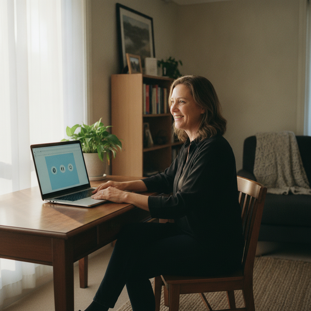Computer cleaning in Plympton (5038) — a local resident at home with a clean, fast, dust-free computer running cool and quiet