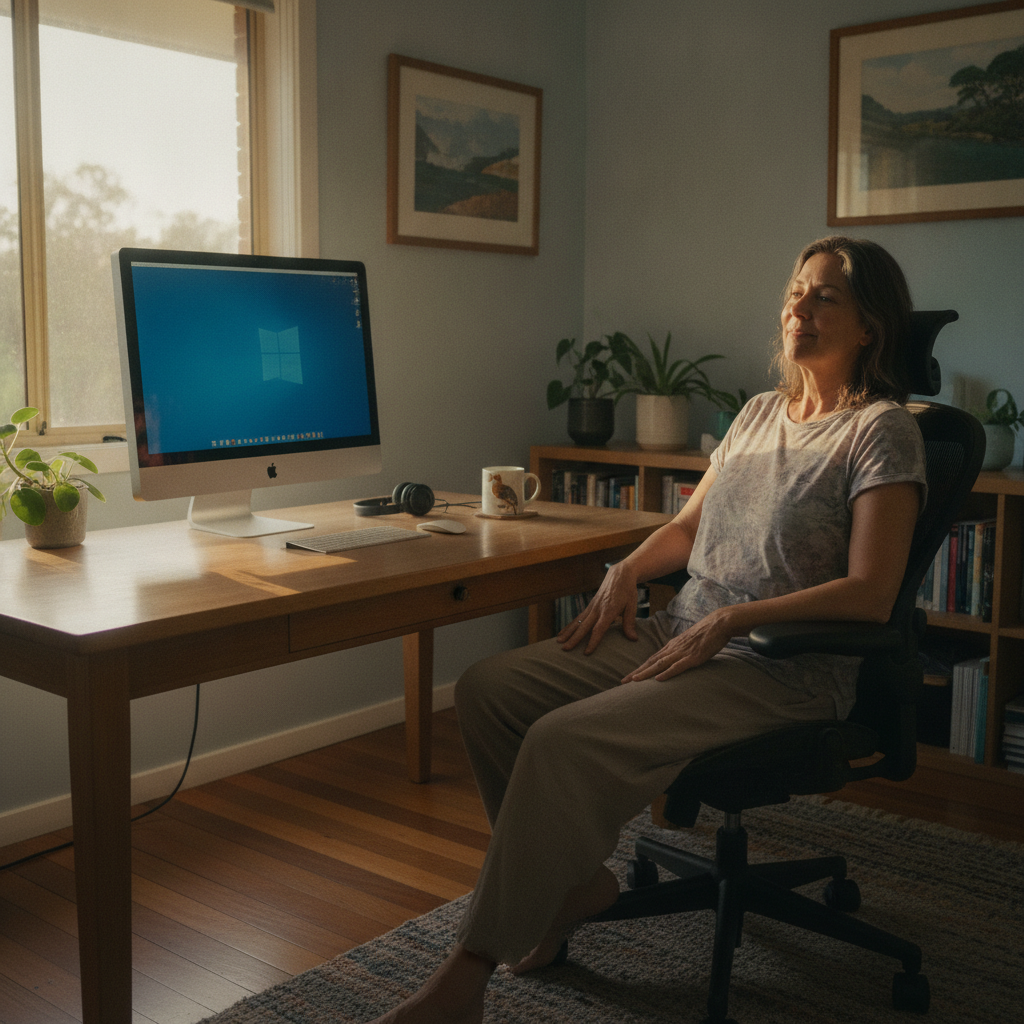 Computer cleaning in Point Frederick (2250) — a local resident at home with a clean, fast, dust-free computer running cool and quiet