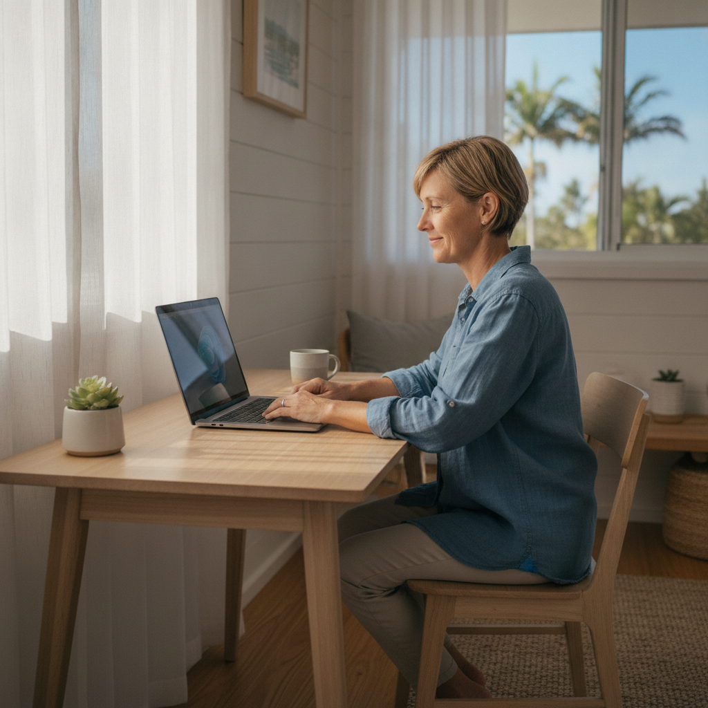 Computer cleaning in Point Lookout (4183) — a local resident at home with a clean, fast, dust-free computer running cool and quiet