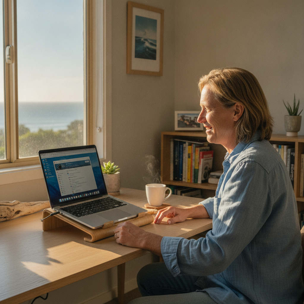 Computer cleaning in Point Wolstoncroft (2259) — a local resident at home with a clean, fast, dust-free computer running cool and quiet