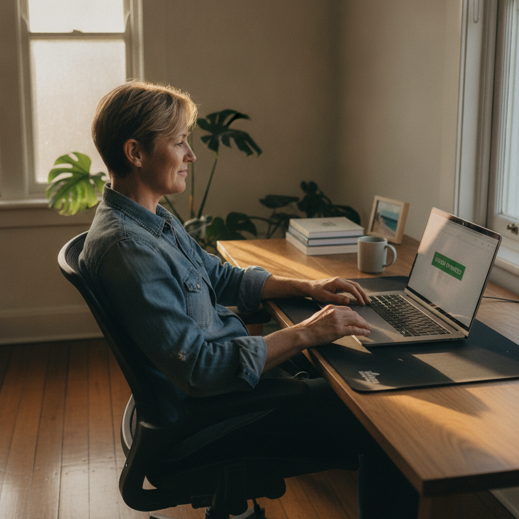 Computer cleaning in Potts Point (2011) — a local resident at home with a clean, fast, dust-free computer running cool and quiet