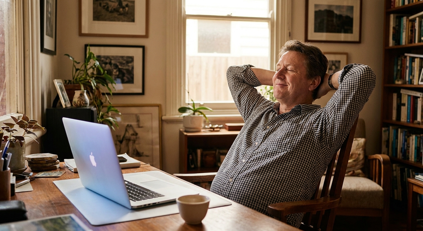 Computer cleaning in Princes Hill (3054) — a local resident at home with a clean, fast, dust-free computer running cool and quiet