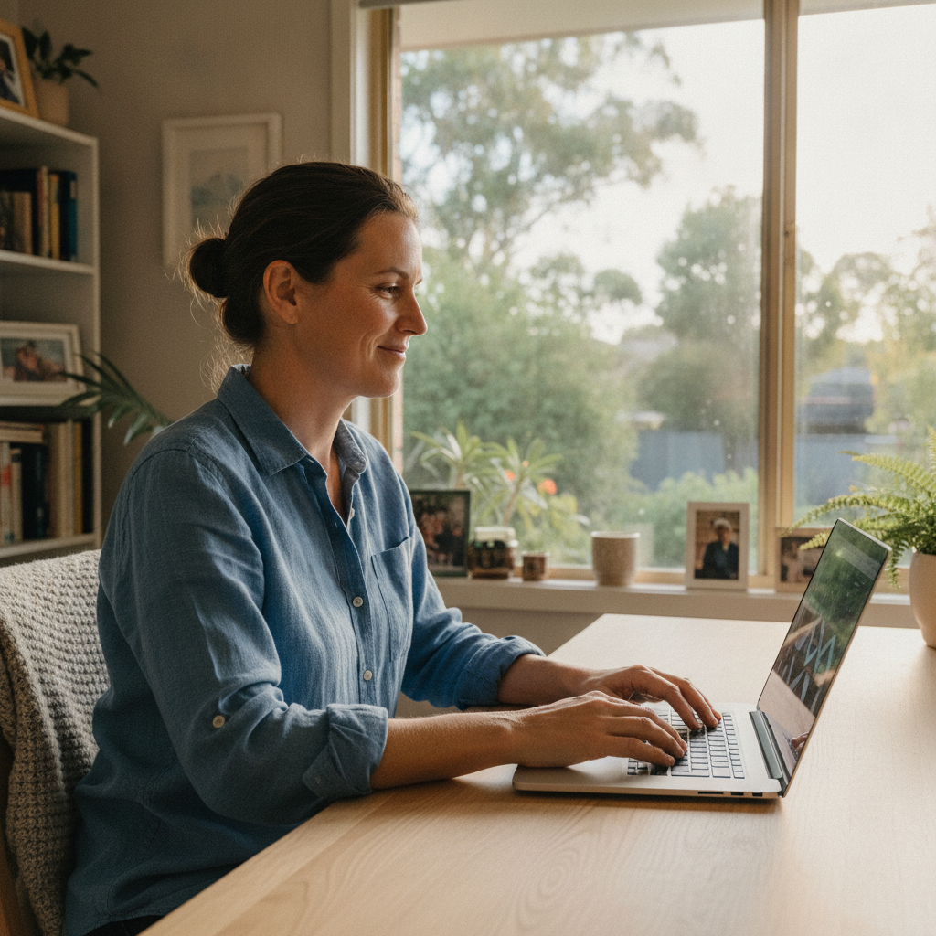 Computer cleaning in Pymble (2073) — a local resident at home with a clean, fast, dust-free computer running cool and quiet