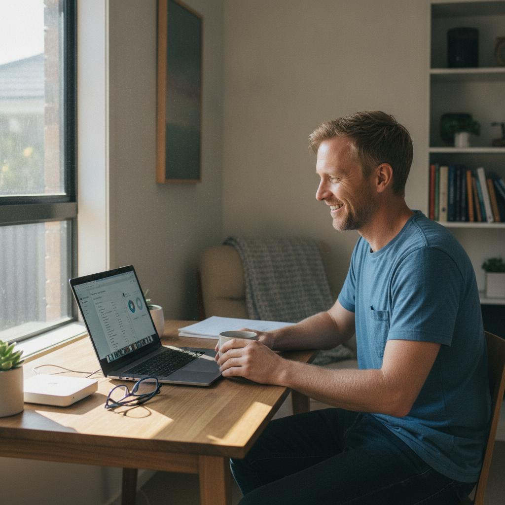 Computer cleaning in Rawsonville (2830) — a local resident at home with a clean, fast, dust-free computer running cool and quiet