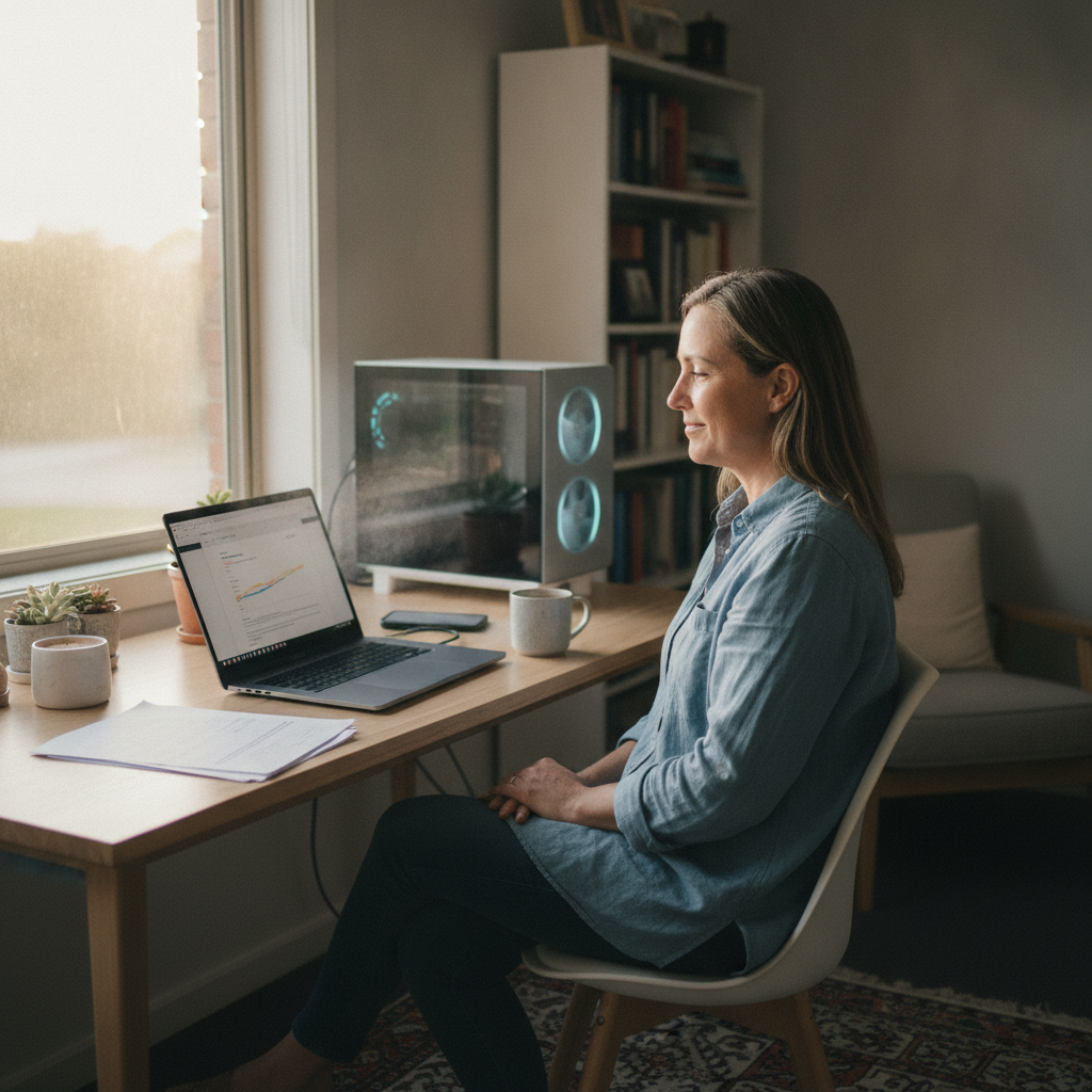 Computer cleaning in Red Hill (6056) — a local resident at home with a clean, fast, dust-free computer running cool and quiet