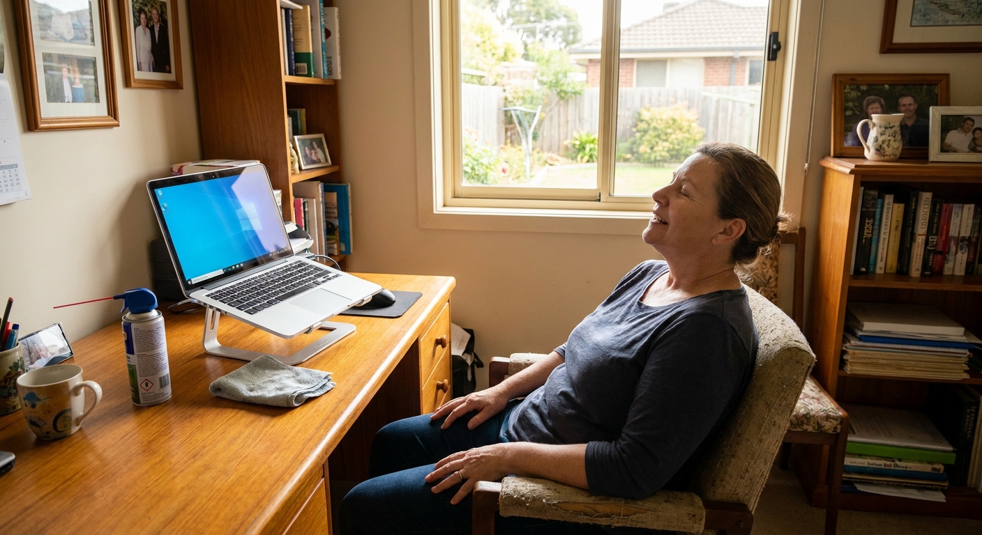 Laptop and desktop cleaning in Reservoir South (3073) — an at-home owner pleased their computer runs cool and quiet again