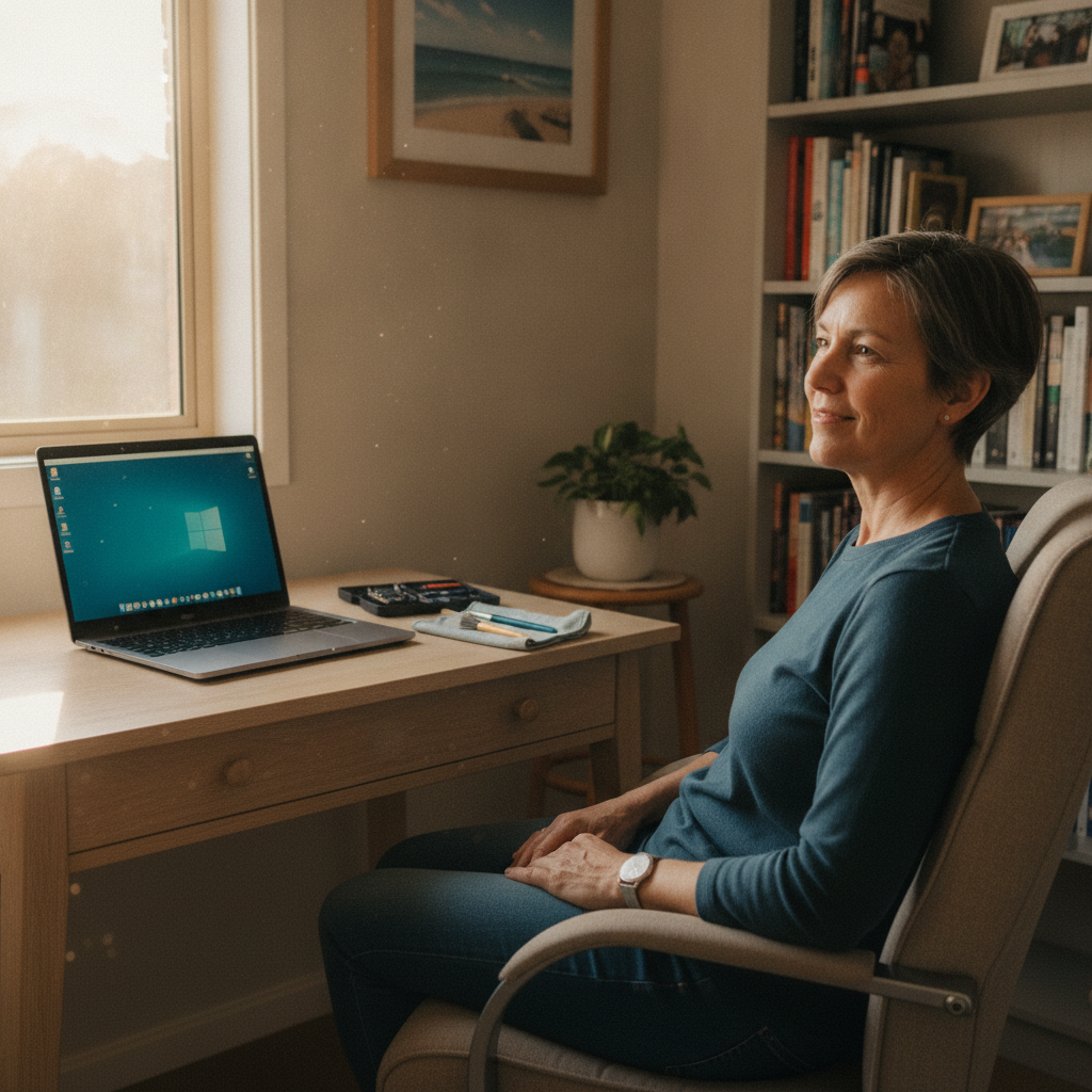 Computer cleaning in Rivervale (6103) — a local resident at home with a clean, fast, dust-free computer running cool and quiet