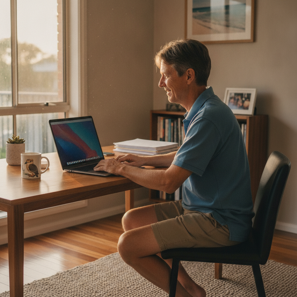 Computer cleaning in Rocklea (4106) — a local resident at home with a clean, fast, dust-free computer running cool and quiet