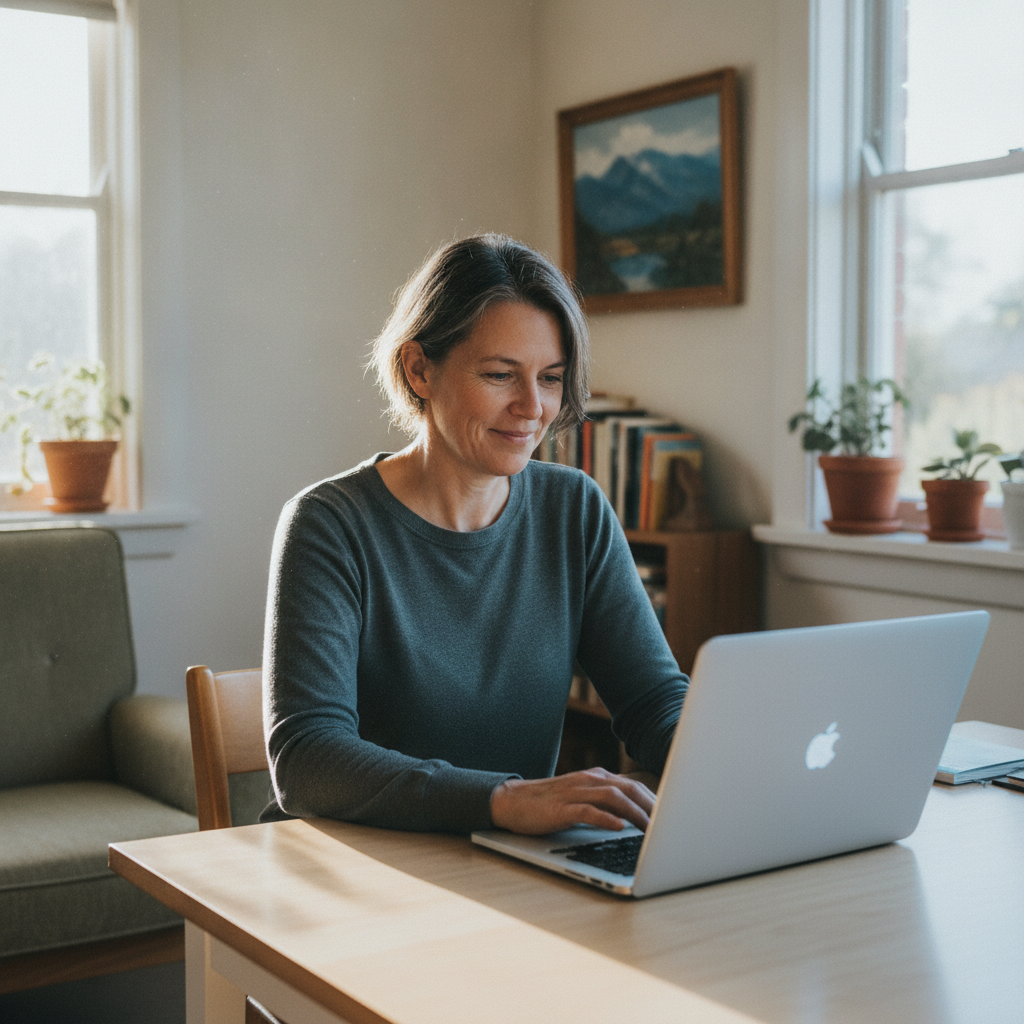 Computer cleaning in Rose Bay North (2030) — a local resident at home with a clean, fast, dust-free computer running cool and quiet