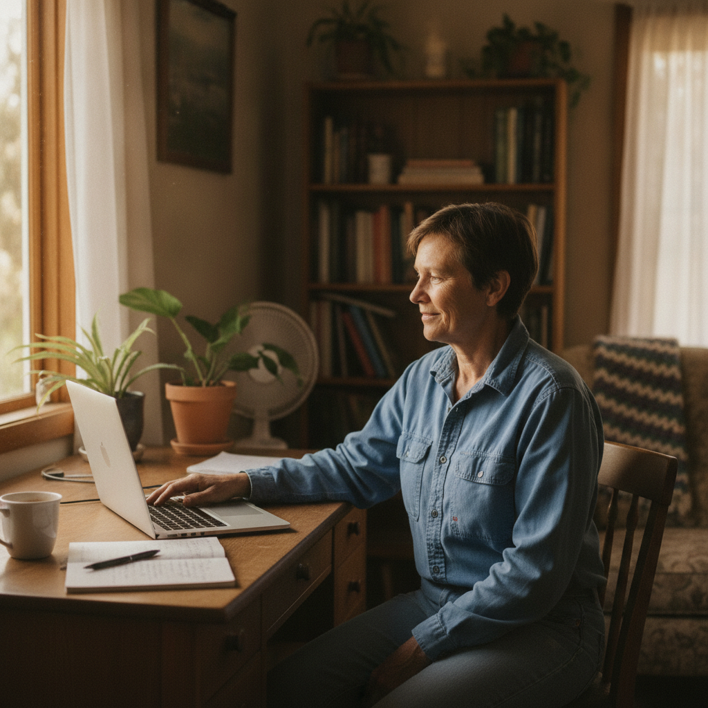 Computer cleaning in Rosedale (2536) — a local resident at home with a clean, fast, dust-free computer running cool and quiet