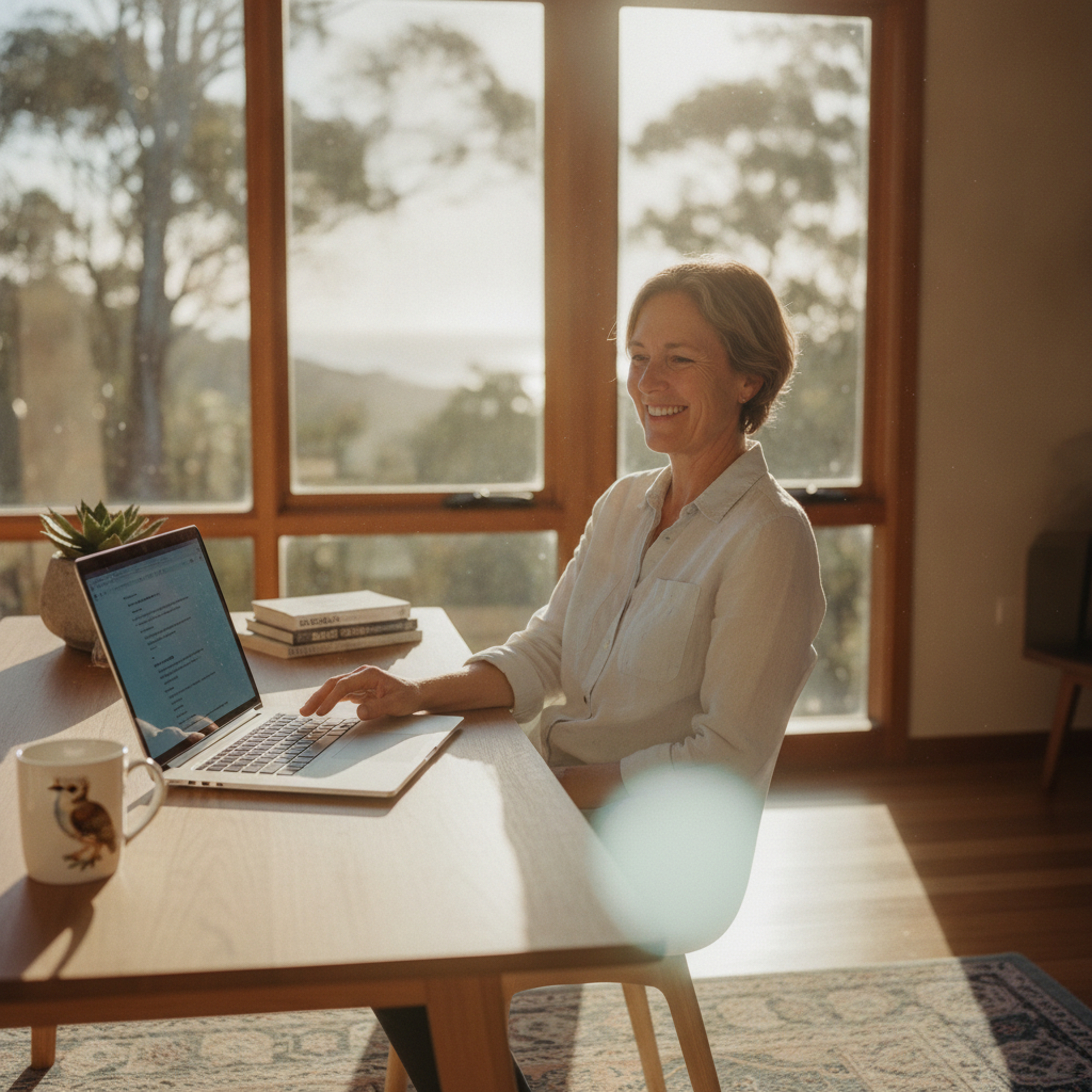 Computer cleaning in Russell Vale (2517) — a local resident at home with a clean, fast, dust-free computer running cool and quiet