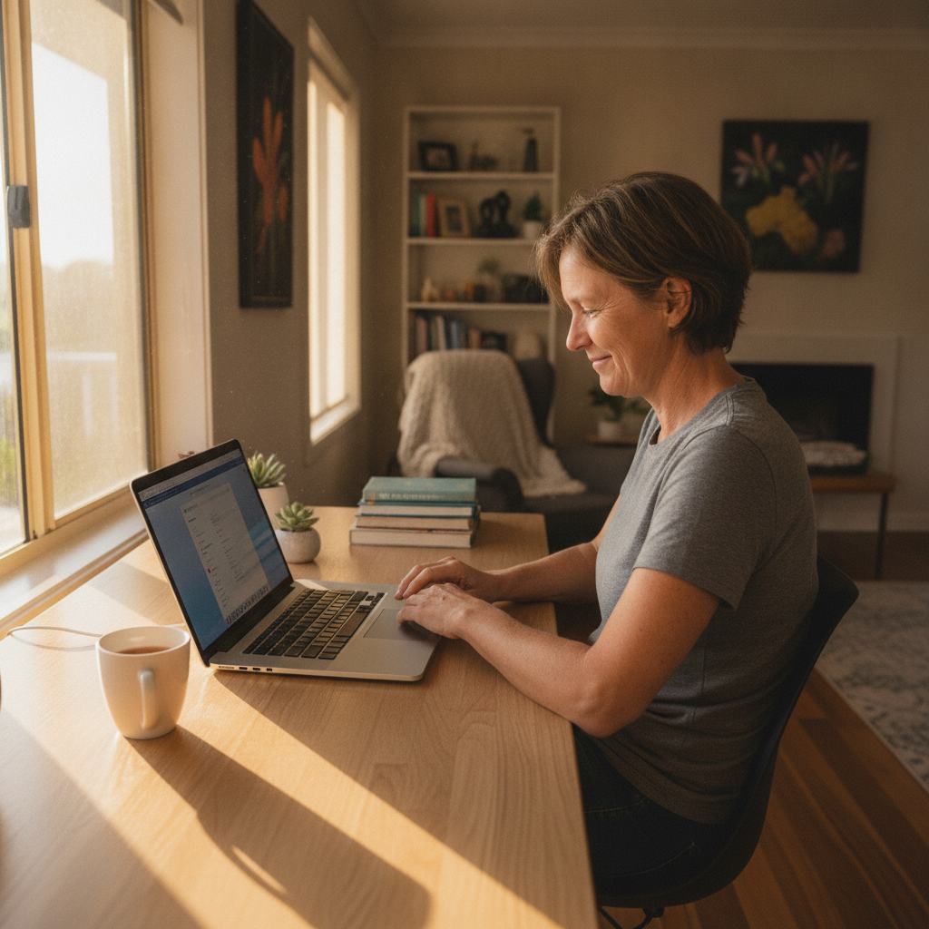 Computer cleaning in Sandpatch (6330) — a local resident at home with a clean, fast, dust-free computer running cool and quiet