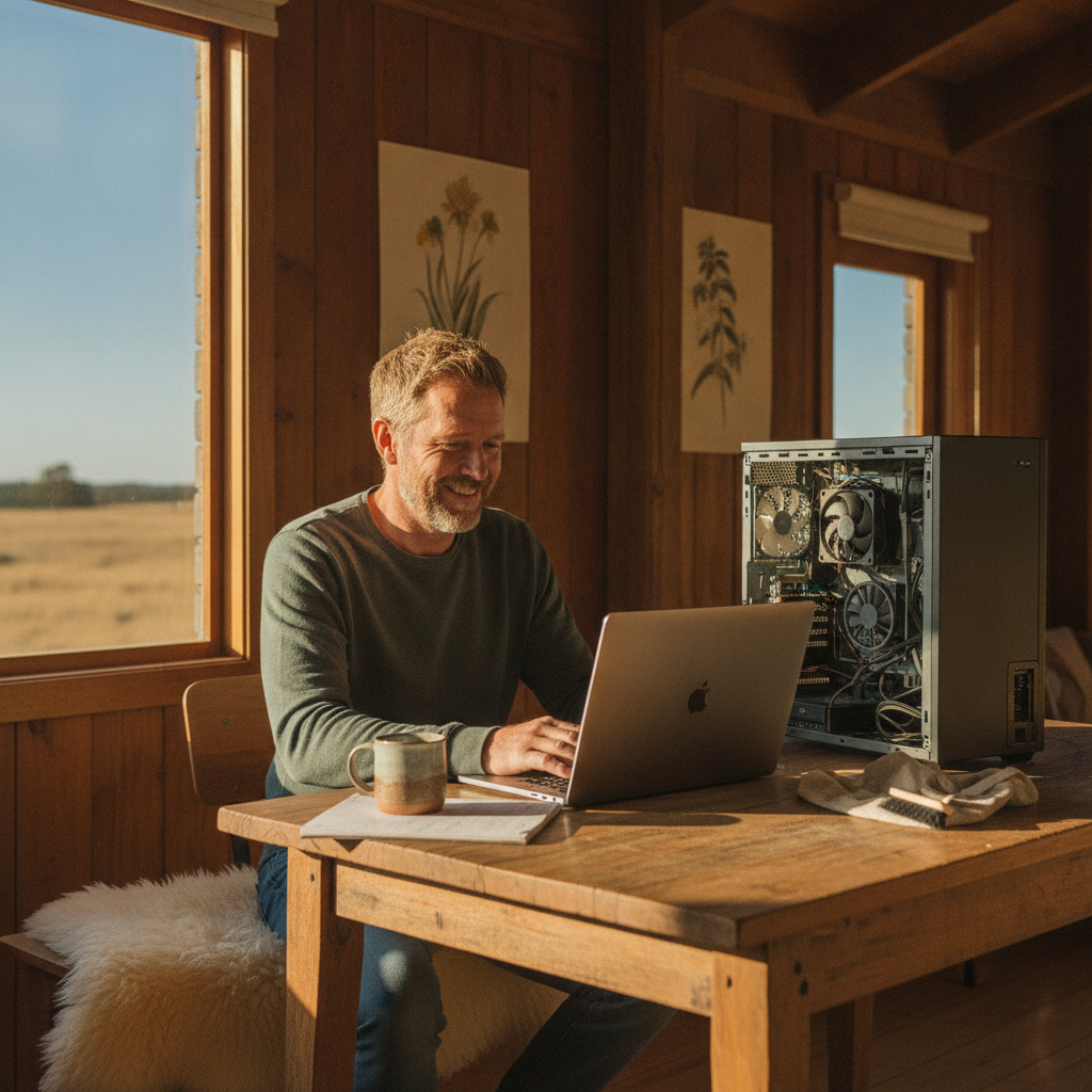 Laptop and desktop cleaning in Sanger (2646) — an at-home owner pleased their computer runs cool and quiet again