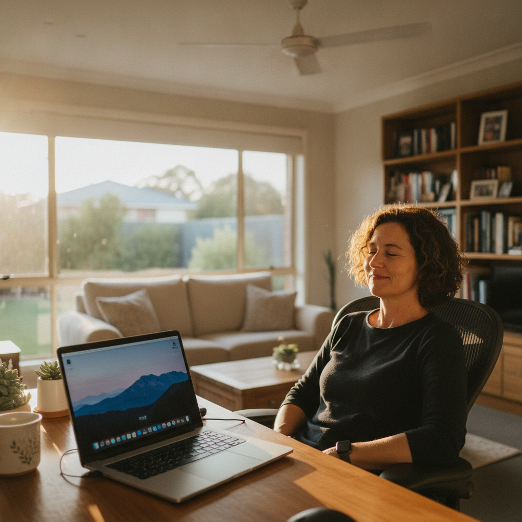 Computer cleaning in Silverwater (2128) — a local resident at home with a clean, fast, dust-free computer running cool and quiet