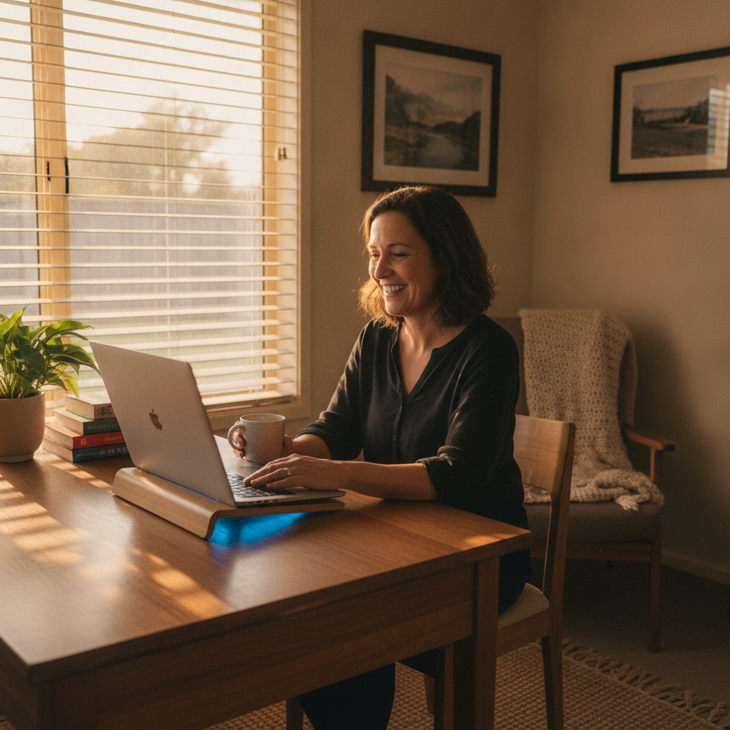 Computer cleaning in South Lake (6164) — a local resident at home with a clean, fast, dust-free computer running cool and quiet