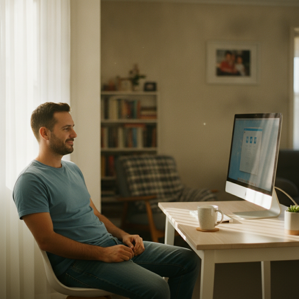 Computer cleaning in South Nowra (2541) — a local resident at home with a clean, fast, dust-free computer running cool and quiet