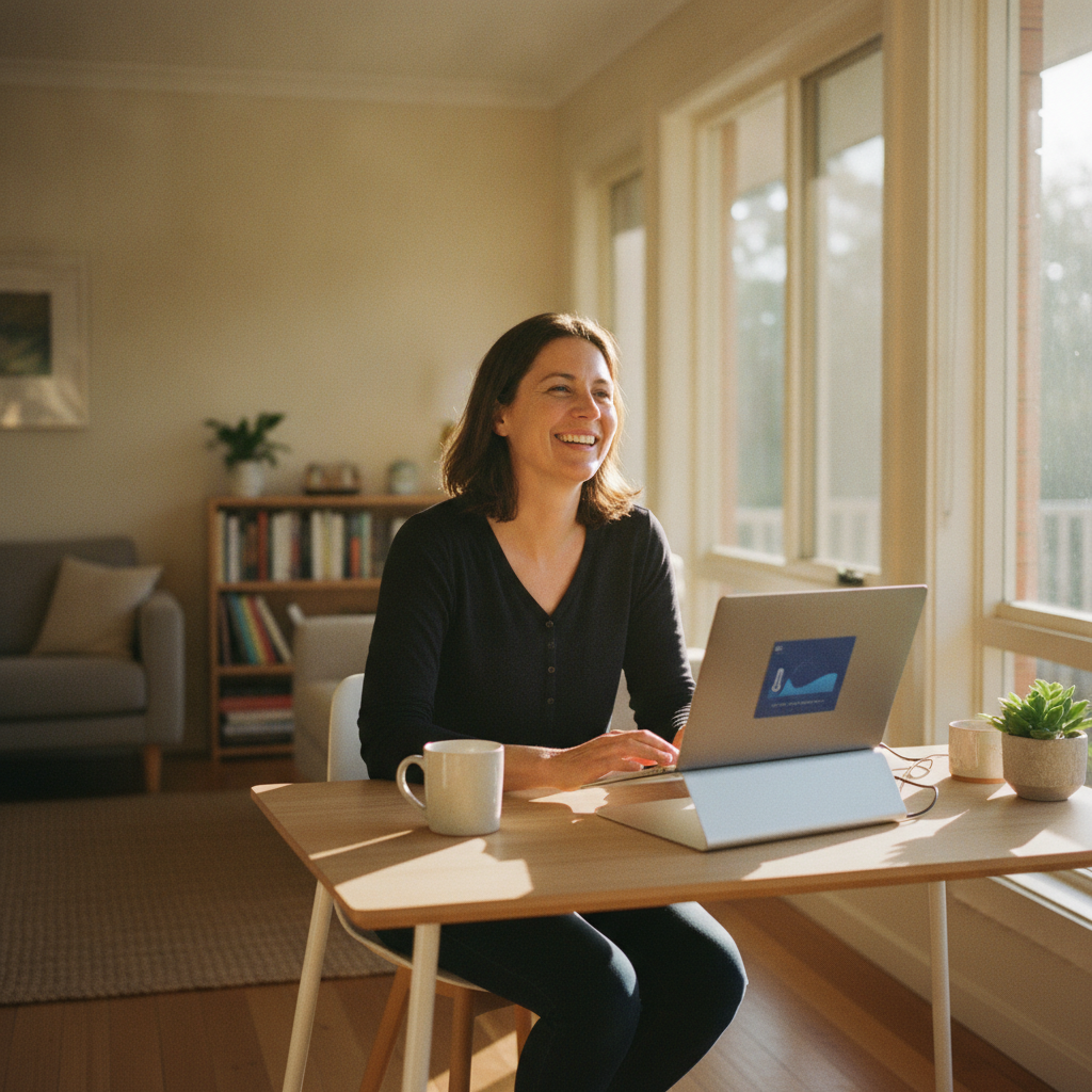 Computer cleaning in South Turramurra (2074) — a local resident at home with a clean, fast, dust-free computer running cool and quiet