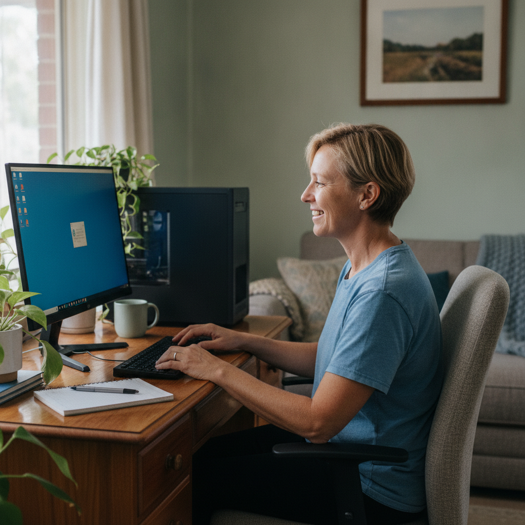 Laptop and desktop cleaning in South Windsor (2756) — an at-home owner pleased their computer runs cool and quiet again