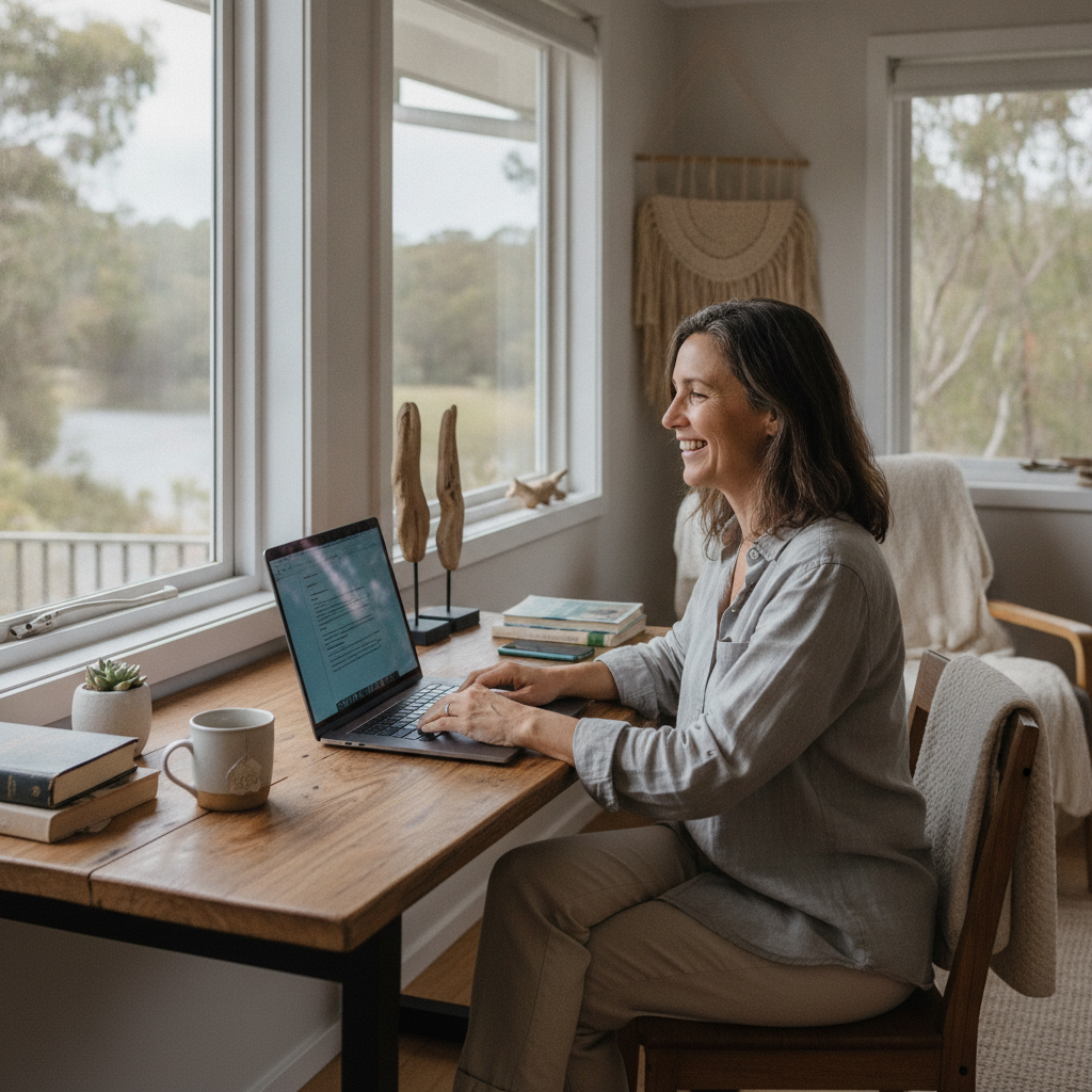 Computer cleaning in Spencer (2775) — a local resident at home with a clean, fast, dust-free computer running cool and quiet