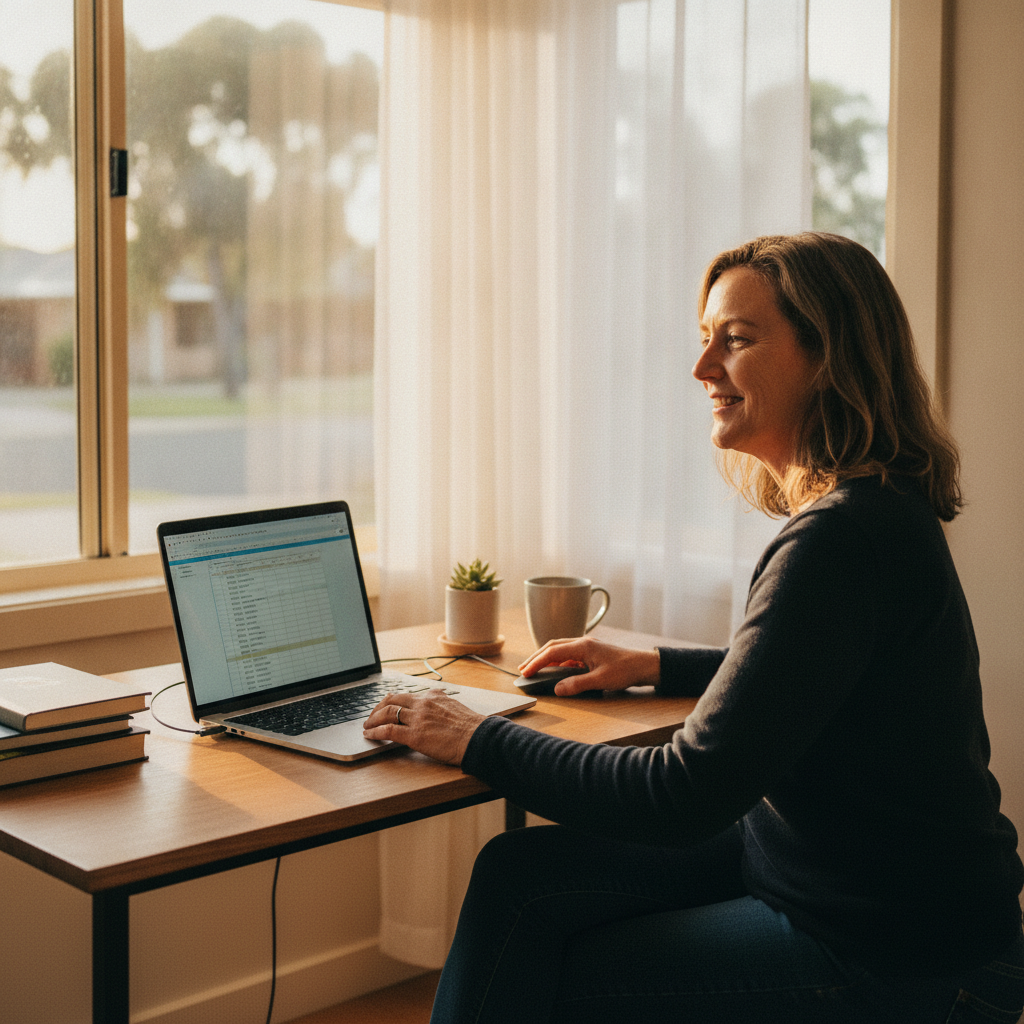 Professional computer clean-out in St Kilda (5110) — a happy South Australia resident at home with a spotless, fast, quiet machine