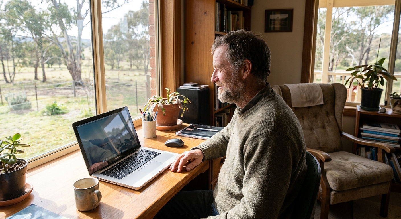 Computer cleaning in Staughton Vale (3221) — a local resident at home with a clean, fast, dust-free computer running cool and quiet