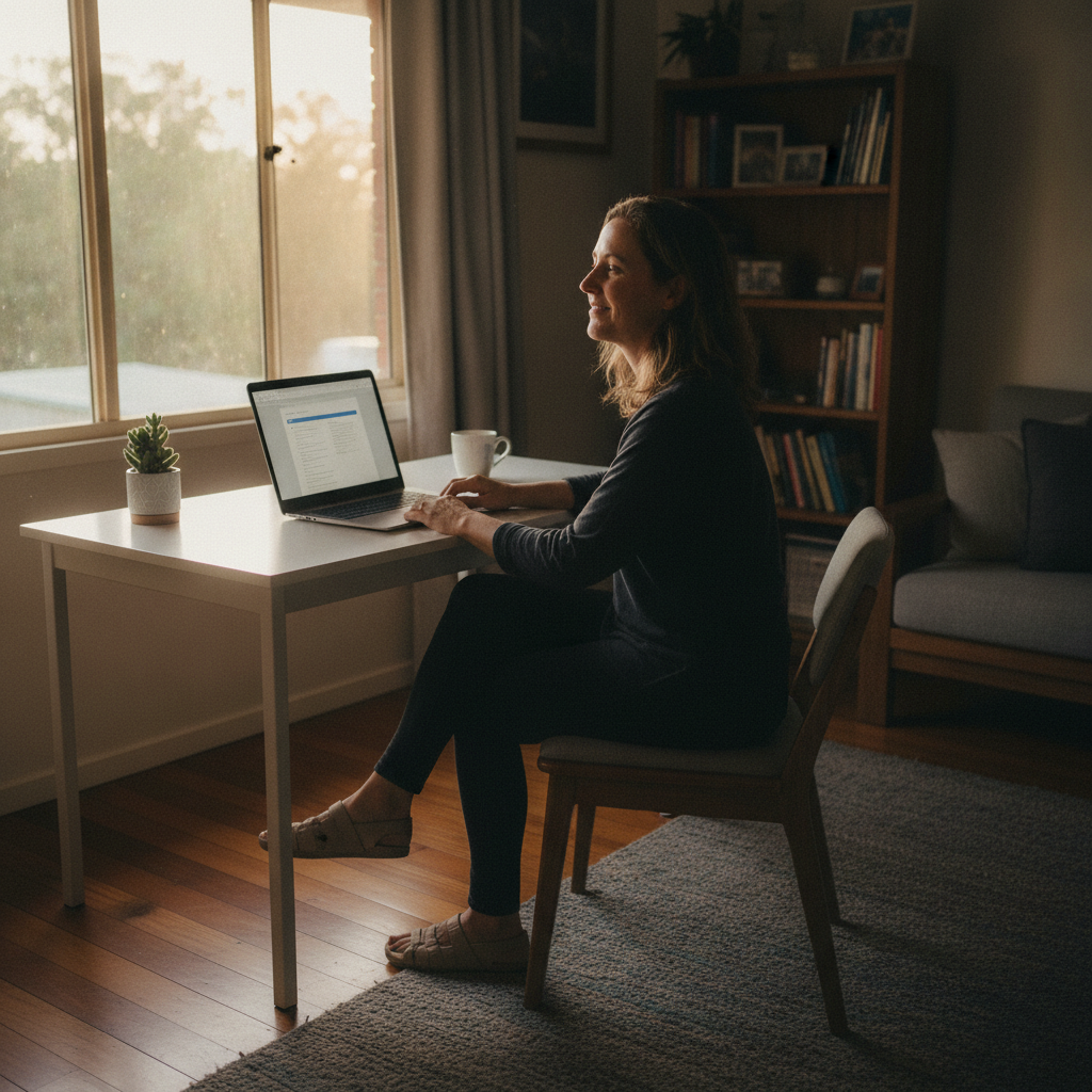 Computer cleaning in Steiglitz (4207) — a local resident at home with a clean, fast, dust-free computer running cool and quiet