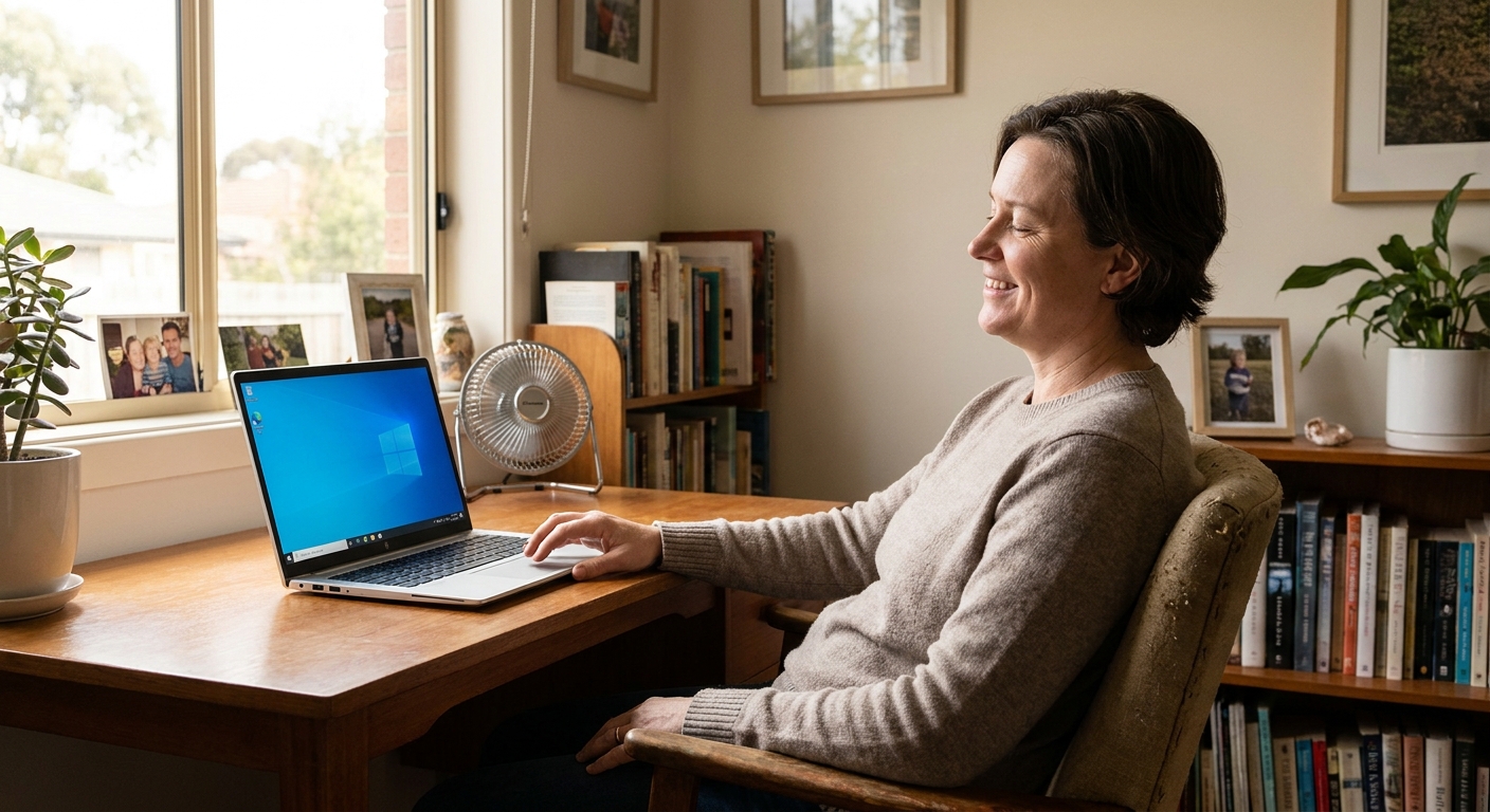 Laptop and desktop cleaning in Strathmore (3041) — an at-home owner pleased their computer runs cool and quiet again