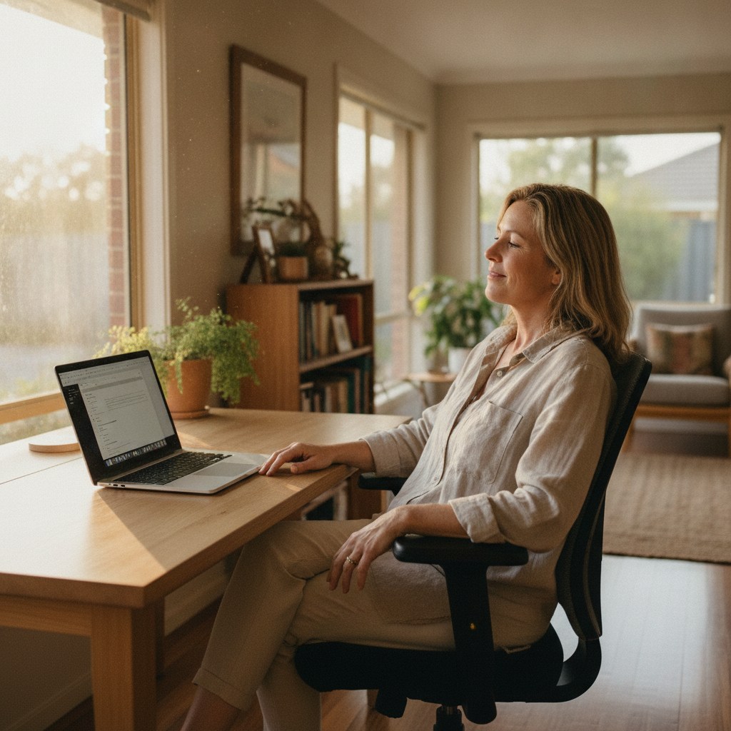 Computer cleaning across Western Australia — a local resident at home with a clean, fast, dust-free computer running cool and quiet