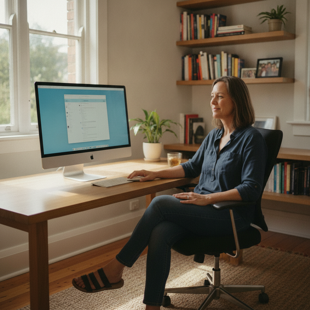 Computer cleaning in Summer Hill (2130) — a local resident at home with a clean, fast, dust-free computer running cool and quiet