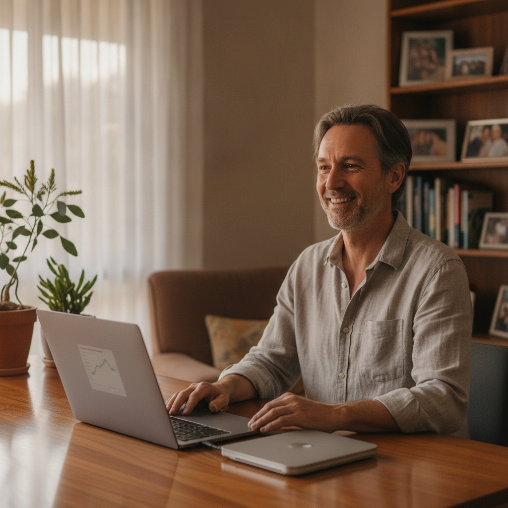 Computer cleaning in Sunnybank Hills (4109) — a local resident at home with a clean, fast, dust-free computer running cool and quiet