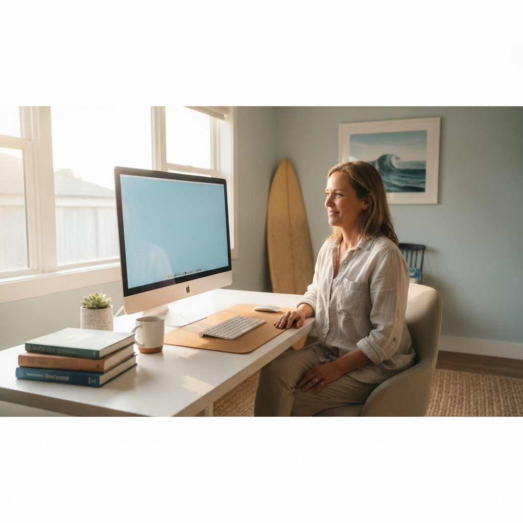 Computer cleaning in Surf Beach (2536) — a local resident at home with a clean, fast, dust-free computer running cool and quiet