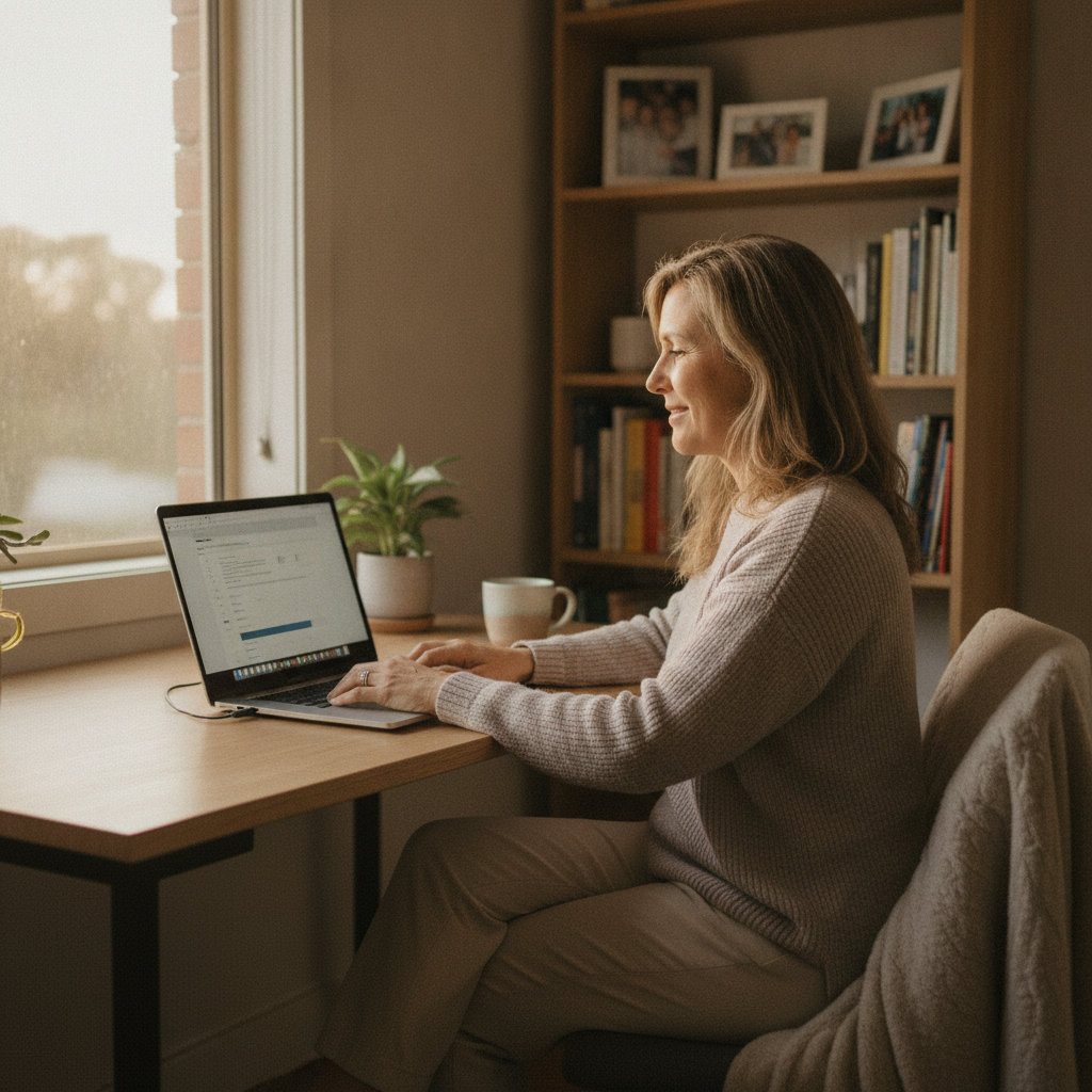 Computer cleaning in Sylvania (2224) — a local resident at home with a clean, fast, dust-free computer running cool and quiet