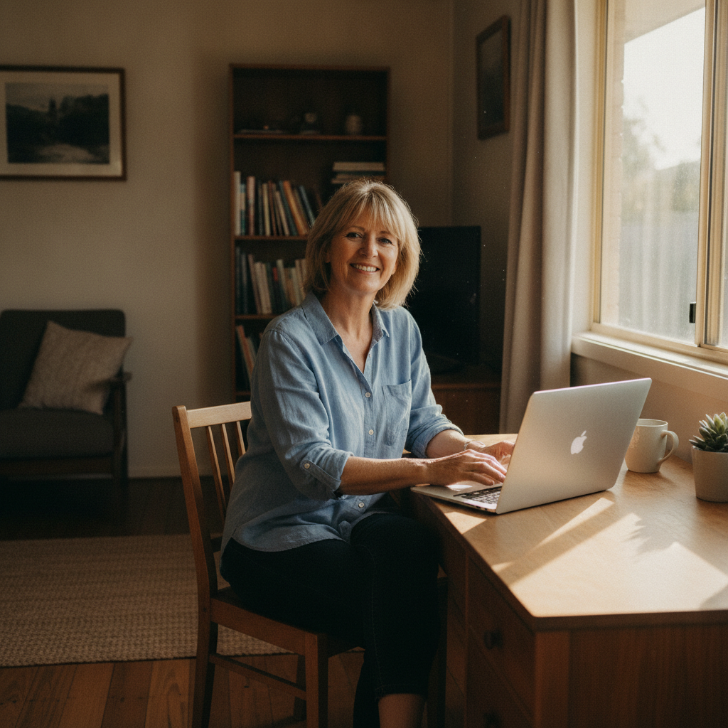 Computer cleaning in Tathra (2550) — a local resident at home with a clean, fast, dust-free computer running cool and quiet