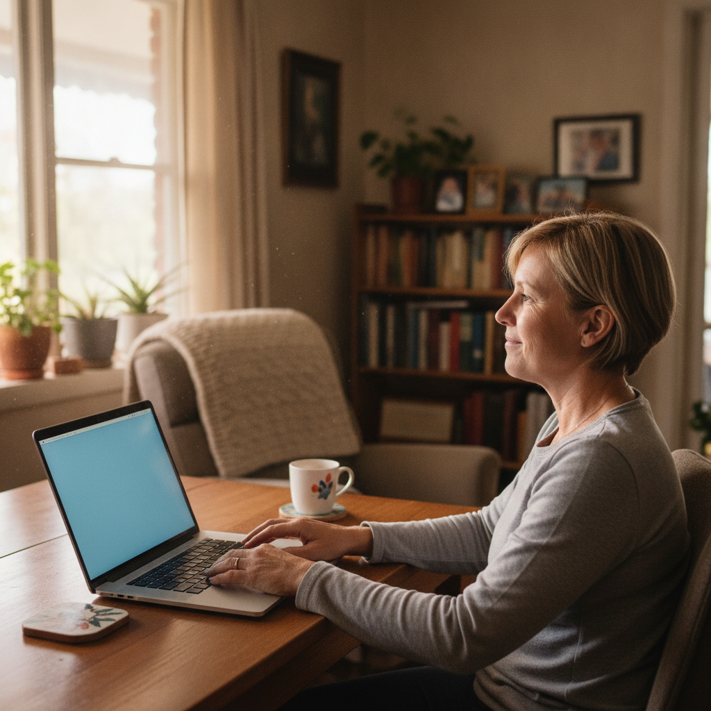 Professional computer clean-out in Tea Tree Gully (5091) — a happy South Australia resident at home with a spotless, fast, quiet machine