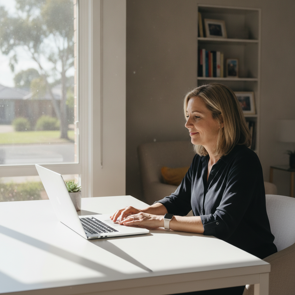 Computer cleaning in Tennyson (5022) — a local resident at home with a clean, fast, dust-free computer running cool and quiet