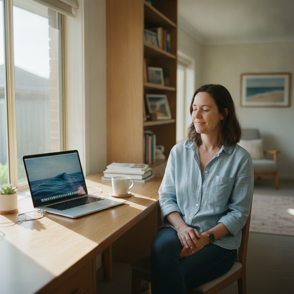 Professional computer clean-out in Tighes Hill (2297) — a happy New South Wales resident at home with a spotless, fast, quiet machine