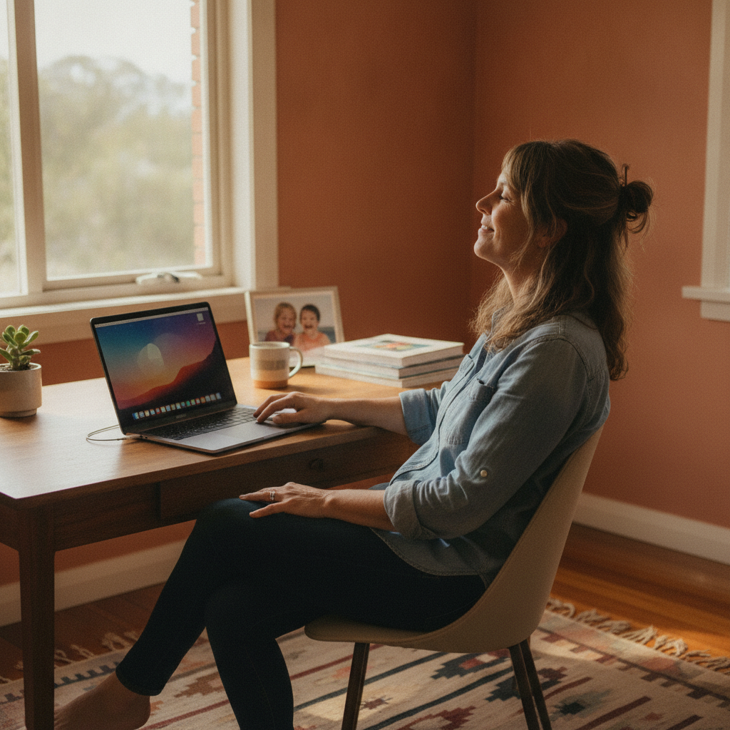Professional computer clean-out in Tipperary (2429) — a happy New South Wales resident at home with a spotless, fast, quiet machine