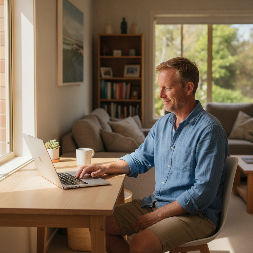 Computer cleaning in Tomakin (2537) — a local resident at home with a clean, fast, dust-free computer running cool and quiet