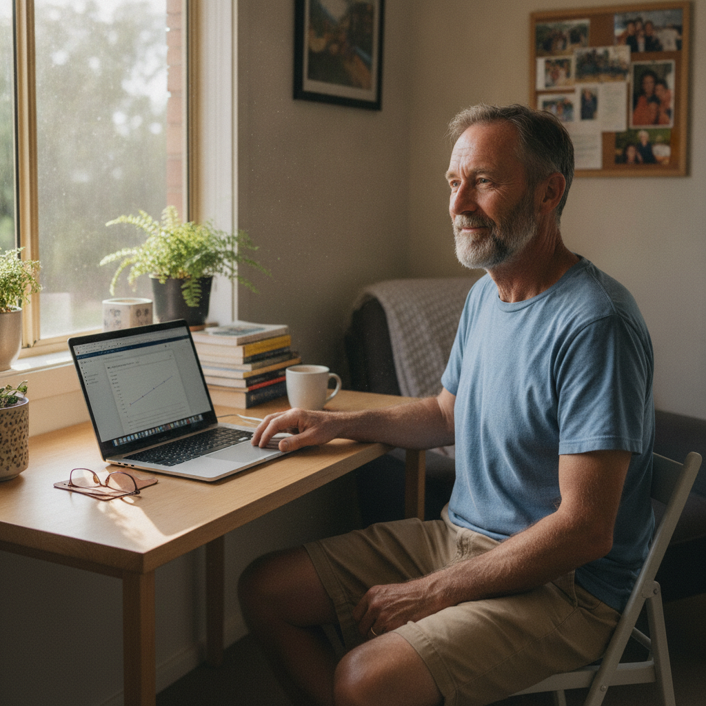 Computer cleaning in Toms Creek (2446) — a local resident at home with a clean, fast, dust-free computer running cool and quiet