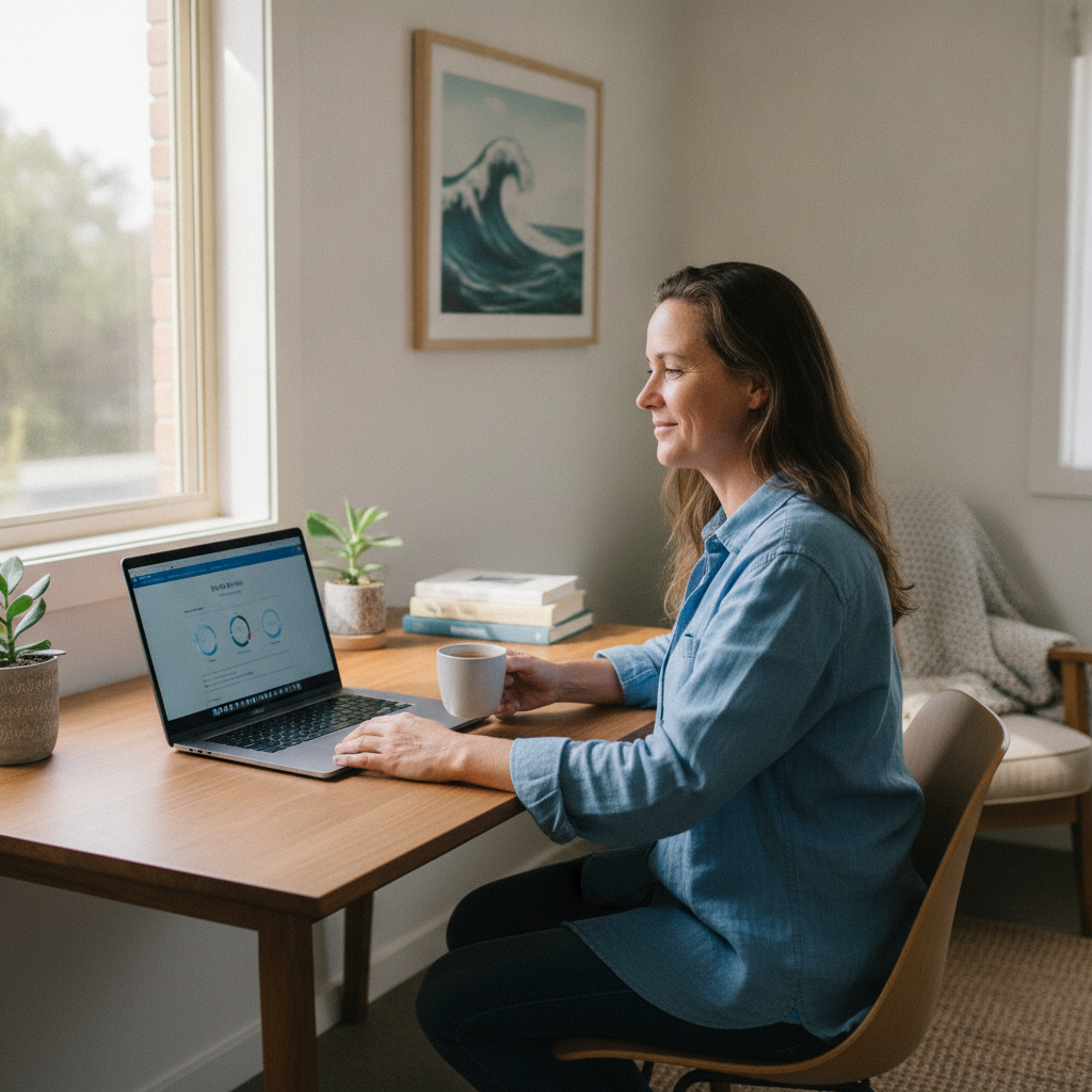 Computer cleaning in Trigg (6029) — a local resident at home with a clean, fast, dust-free computer running cool and quiet