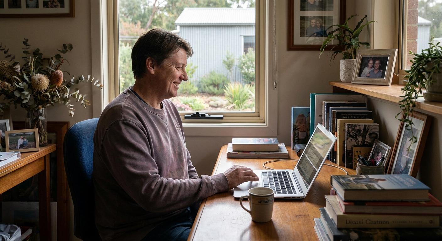 Computer cleaning in Tuerong (3915) — a local resident at home with a clean, fast, dust-free computer running cool and quiet