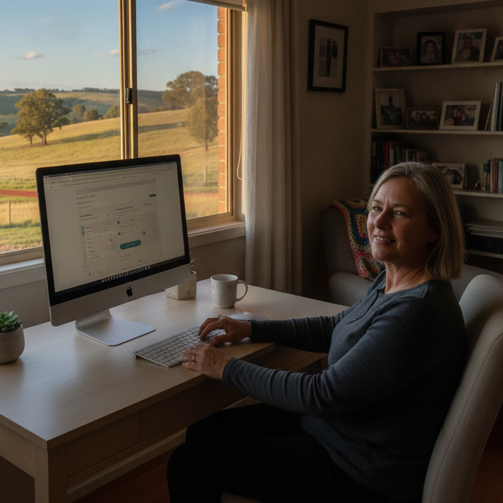 Computer cleaning in Turondale (2795) — a local resident at home with a clean, fast, dust-free computer running cool and quiet