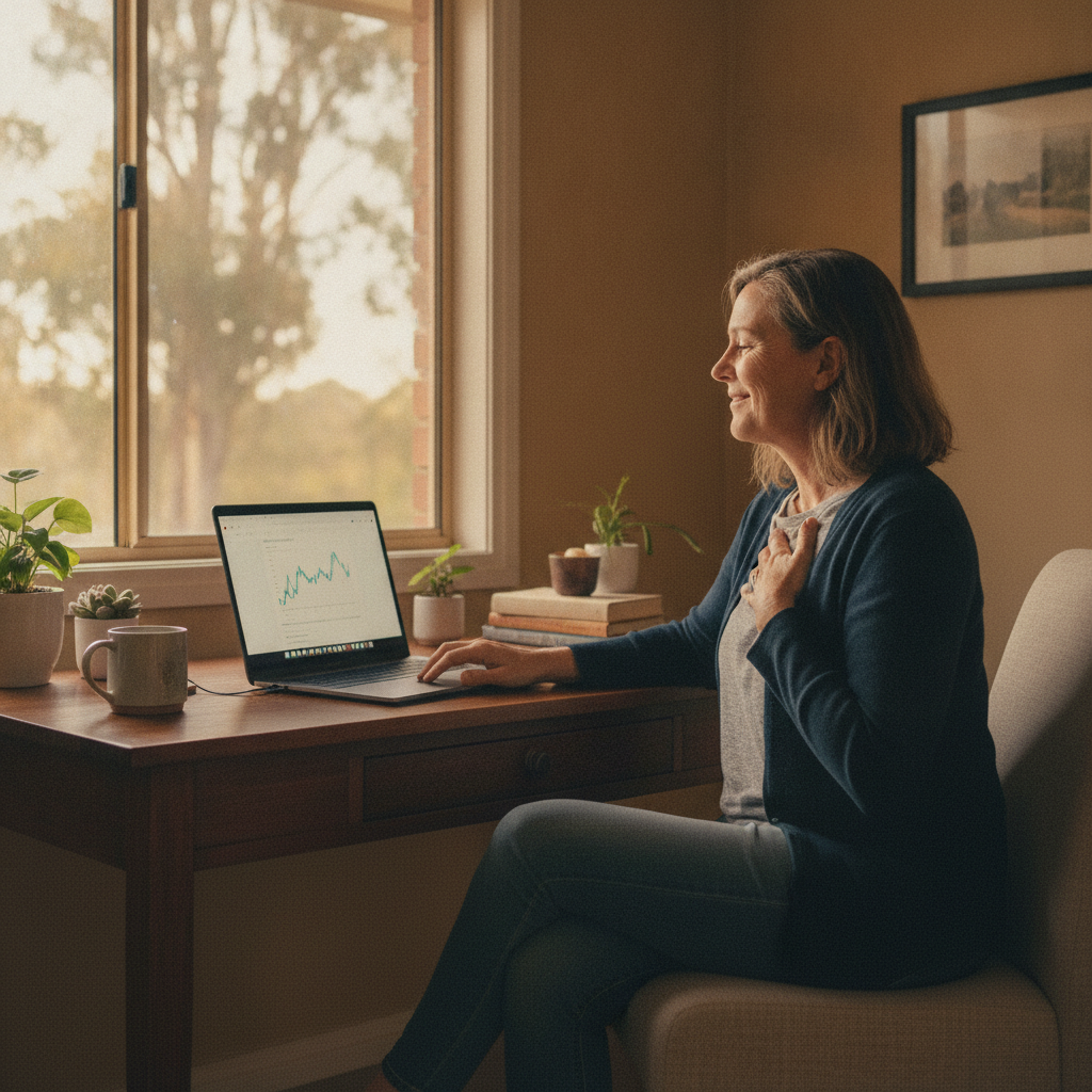Professional computer clean-out in Ulan (2850) — a happy New South Wales resident at home with a spotless, fast, quiet machine