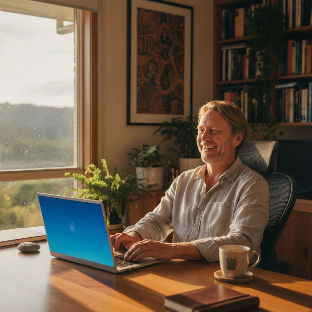 Computer cleaning in Upper Kangaroo Valley (2577) — a local resident at home with a clean, fast, dust-free computer running cool and quiet