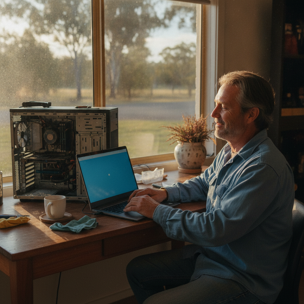 Laptop and desktop cleaning in Upper Karuah River (2415) — an at-home owner pleased their computer runs cool and quiet again